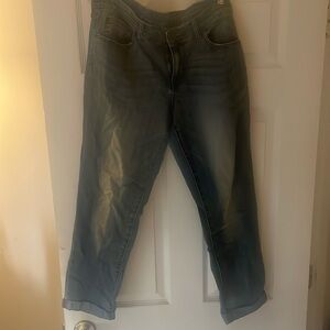 GAP size 12 boyfriend style jeans. Cuffed